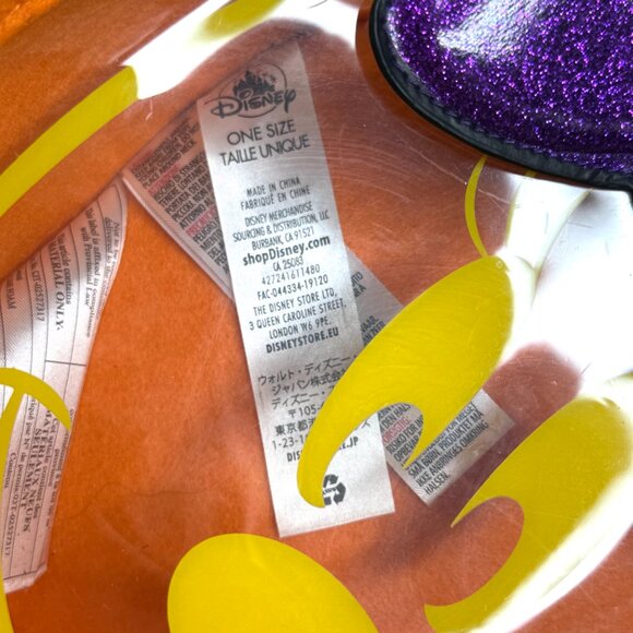 Disney Park Minnie Mouse Halloween Felt Pumpkin Candy Bucket Soft Pail - Picture 4 of 4